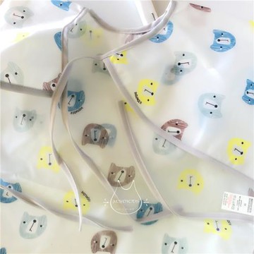 日系兒童全身防水圍兜嬰兒長袖罩衣反穿衣男女寶寶吃飯兜畫畫衣服