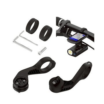 【自行車拓展延長支架】適用 Garmin Edge 850 550 MTB explore 碼表 前燈 二合一支架