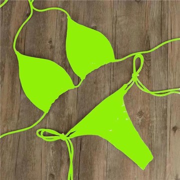⚡臺灣出貨⚡泳衣歐美誘惑色比基尼泳衣帶性感多繫帶胸bikini三點調節可墊