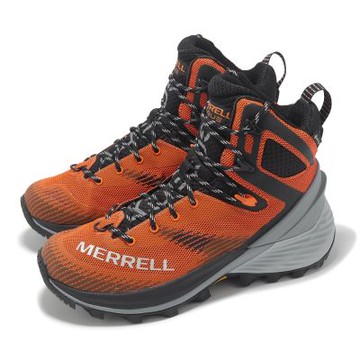 Merrell 戶外鞋 Rogue Hiker Mid GTX 防水 男鞋 橘 黑 保暖 登山 越野 中筒 ML037147