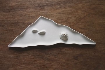 雪白山稜線香座 / 聖木 / 塔香 / 陶瓷香盤組