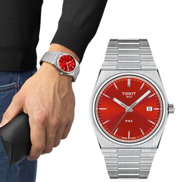 TISSOT 天梭 官方授權 PRX系列 70年代復刻 時尚腕錶 男錶 手錶 聖誕節 禮物-T1374101142100-40mm