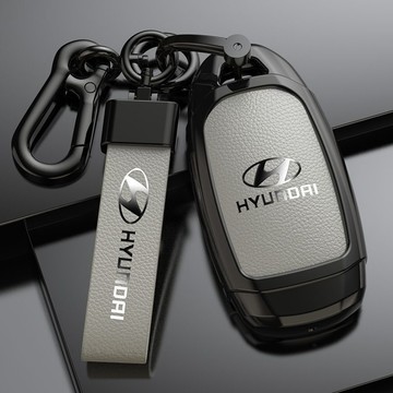 ✨熱賣 Hyundai 現代 汽車鑰匙套 Super Elantra Tucson SantaFe ix35 金屬鑰匙殼