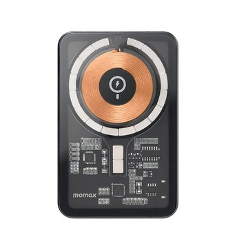 MOMAX Q.MAG磁吸無線充電行動電源含支架-5000mAh