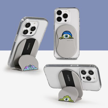 【ergomi】Disney 迪士尼 正版授權 Mobius雙磁圈多角度手機支架(附贈引磁片)｜手機架 架高支架 玩具總動員 巴斯 三眼怪 胡迪 毛怪 大眼仔