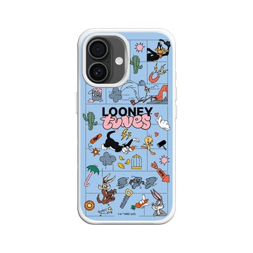 iPhone 16 SolidX 白 - 樂一通 Looney Tunes - 歡樂追逐