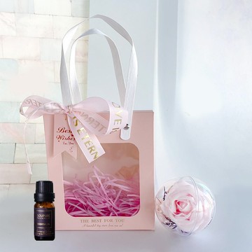 【soupure溯璞家品】香氛波波球+精油10ml禮盒(可自選香)-霧粉