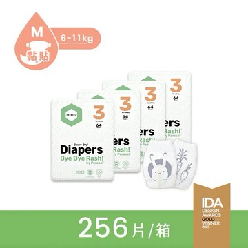 【安琪兒婦嬰百貨】美國  Parasol Clear + Dry™ 新科技水凝尿布-M號 (囤貨箱購組)