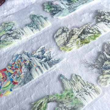 白虹飲澗 大年和紙/PET 膠帶 5米/10米卷