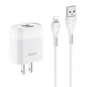 【hoco. 浩酷】C73 浩逸雙口充電器套裝(Micro)x2