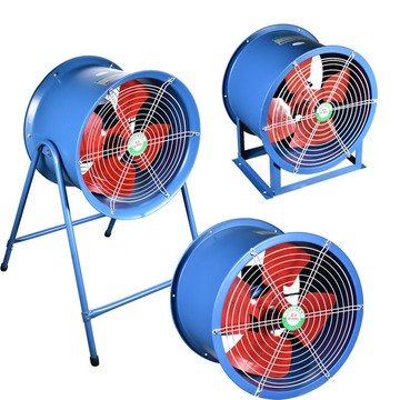 SF大風量管道崗位低噪音軸流風機工業強力大功率DZ排煙圓筒排風扇[DD1218001]