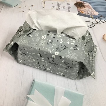 居家車用面紙套  春天野花