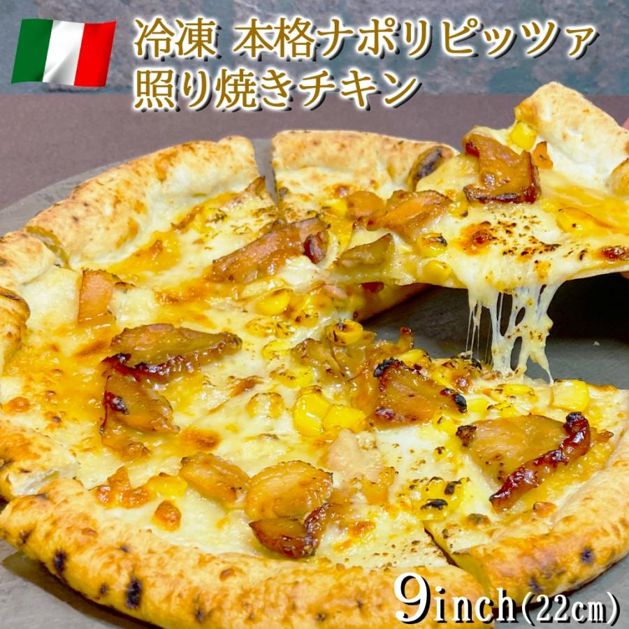 ピザ イタリア屋タニーチャ 長時間低温発酵 生地がおいしい 冷凍 ピッツァ 照り焼きチキン 22cm  送料無料 本格 ナポリタイプ ピザ