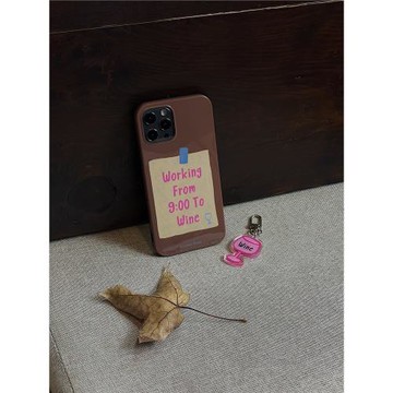 奶油怪獸原創設計imd全包黑邊軟殼光面美拉德大地色系秋冬手機殼iPhone14/15