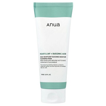 Anua, 魚腥草琥珀酸保濕清潔泡沫，5.07 液量盎司（150 毫升）