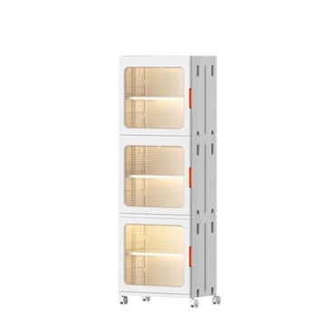 【LEZUN/樂尊】37cm衛生間夾縫收納櫃三層落地防水置物架浴室折疊窄邊櫃