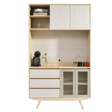 【MUNA家居】602型雅格4尺餐櫃/全組/碗盤櫃