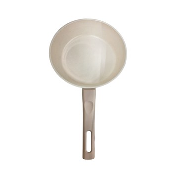 LENANSE US系列 不沾平底煎鍋 24cm， 象牙白+灰色，IH爐/瓦斯爐/電磁爐可用  1個