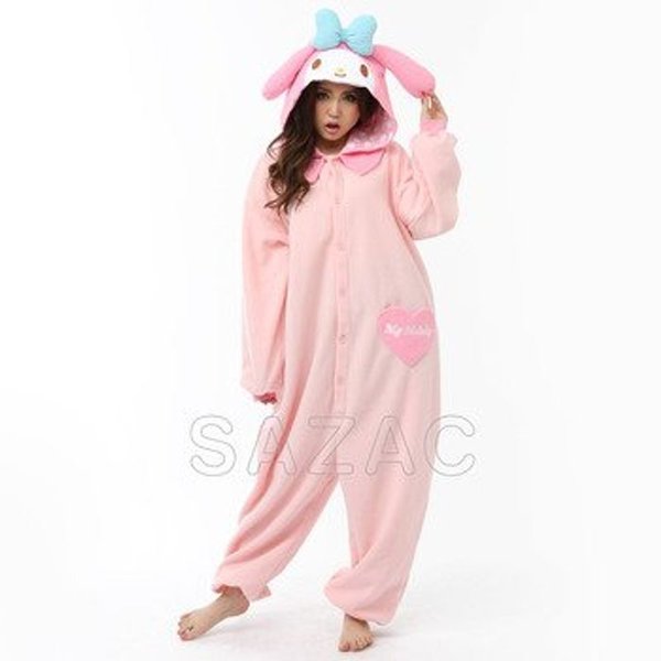 Sazac サザック フリース 着ぐるみ マイメロディ 通販 Lineポイント最大0 5 Get Lineショッピング