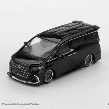 【東海模型】[吊卡版] MINIGT 1/64 豐田 Toyota Alphard 40 KUHL Black LHD MGT01179-BL