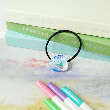 節氣 穀雨 手繪髮圈