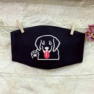 黃金獵犬say hi 時尚口罩 反光口罩 舒適棉質 手工製作