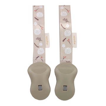 akachan honpo - angelette多功能夾-小花、點點-淺卡其色