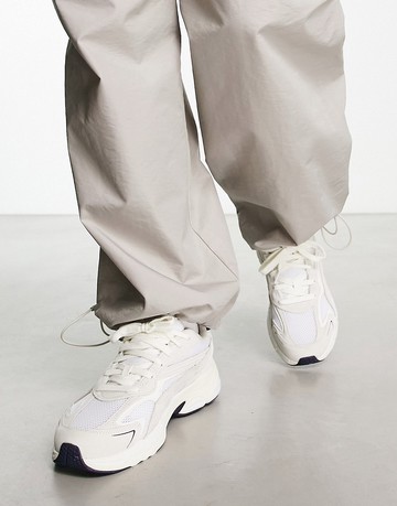 Puma Teveris Nitro trainers in white and blue