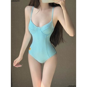【核心賣點】性感比基尼 泳衣女 泳裝 泡溫泉泳裝 泰國連體泳衣 鋼託簡約高階感設計 小胸修身顯瘦 帶裙沙灘 兩件式泳衣