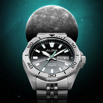 ALBA 雅柏 Planet Series 星系宇航 限量 Mercury 水星手錶-42mm (AV3575X1/VJ43-X044D)