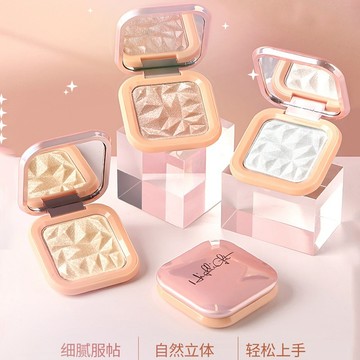 現貨免運 PIPL單色高光盤 修容提亮盤 高光 打亮 修容 閃粉珠光臉部提亮 生姜香檳色 修容打亮 自然裸妝 鎖骨提亮
