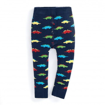 英國 JoJo Maman BeBe  嬰幼兒內搭褲/保暖襪_滿版彩色恐龍(JJD2621)