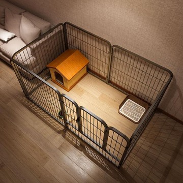 寵物圍欄 狗狗室內狗籠子中小型犬泰迪柯基隔離門護欄自由組合柵欄