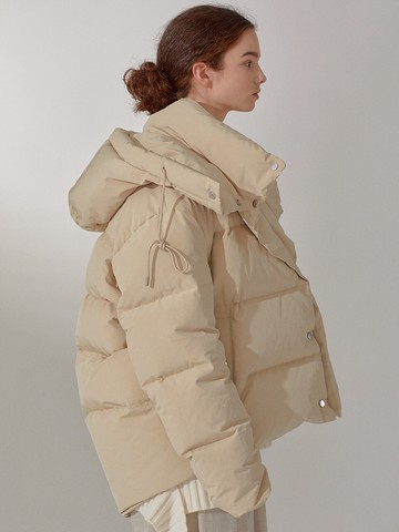 Reversible Puffer Jacket_Soft Beige
