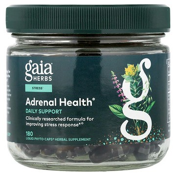 Gaia Herbs, 腎上腺健康®，180 粒液體 Phyto-Caps® 膠囊