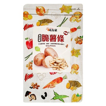 元氣家 黑胡椒脆薯 新鮮馬鈴薯製成 真空脫水 無添加人工色素香精不含防腐劑  100g  1包
