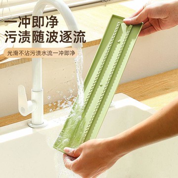 🛒臺灣24h🌳硅膠檯面鍋蓋家用廚房防滑防滑墊竈臺多功能收納放置隔熱鍋鏟瀝水