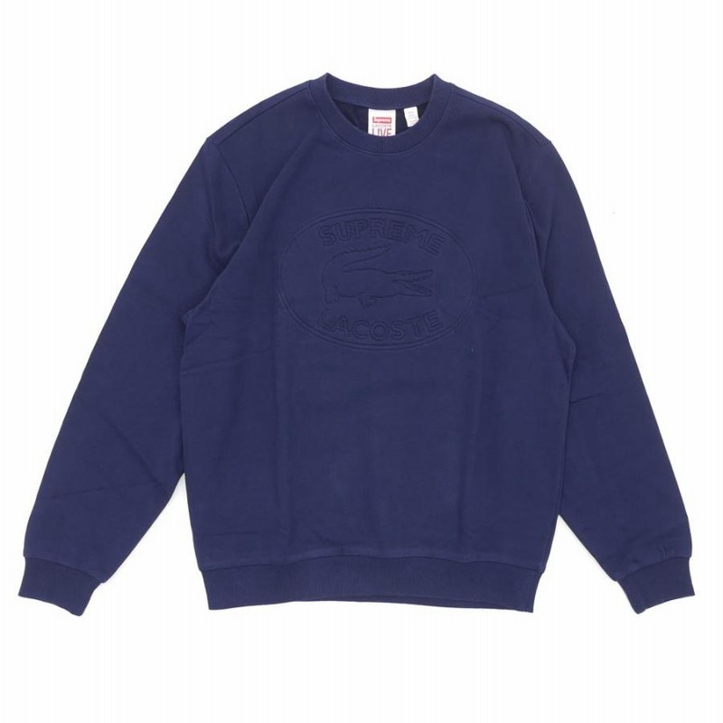 シュプリーム SUPREME x LACOSTE(ラコステ) Pique Crewneck  