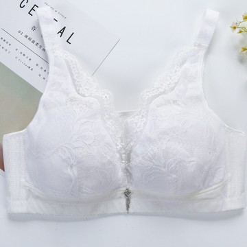 新款大碼文胸蕾絲透氣調整型女士內衣大罩杯胖MM收副乳胸罩