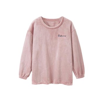 睡衣女單件秋冬法蘭絨冬季女士保暖單上衣男款冬珊瑚絨大碼家居服