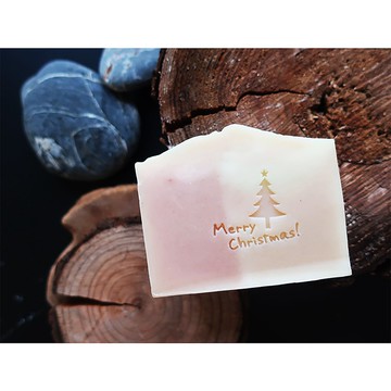 【皂章E10】Happy Christmas 聖誕樹 Acrylic Soap Stamp