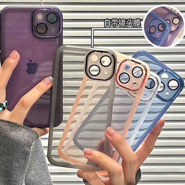 自帶鏡頭保護 蘋果 i14 i6s xs max 7p XR 8p保護殼iPhone 13 12 Pro Max 手機殼