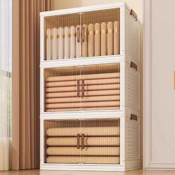 收納箱家用衣服被子整理箱大容量玩具零食防塵多層收納折疊儲物柜