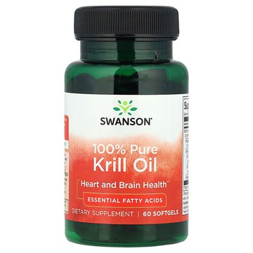 Swanson Vitamins, 全全磷蝦油，60 粒軟膠囊