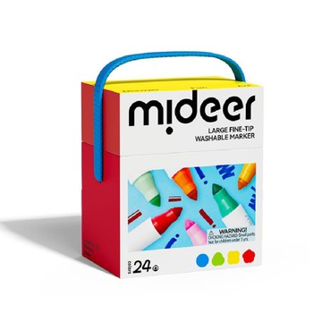 MIDEER 可洗彩色筆(24色)兒童彩色筆