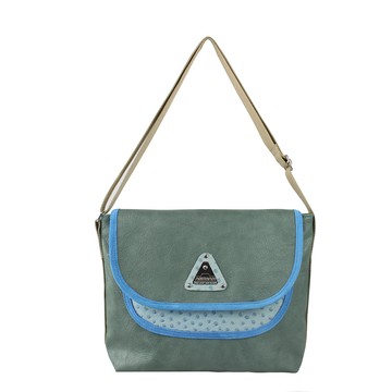 AMINAH-鴕鳥拼色小郵差