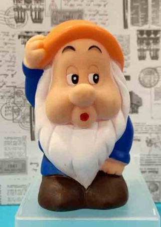 【震撼精品百貨】白雪公主七矮人_Snow White~迪士尼-磕睡蟲啾啾軟膠人偶*99005