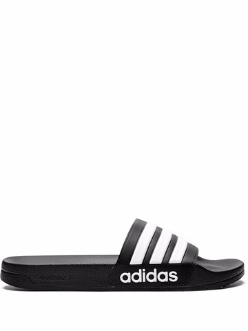 adidas - Adilette CF slides - unisex - Polyethylene vinyl acetate (PEVA)/Polyethylene vinyl acetate (PEVA)/Rubber - 7 - Black