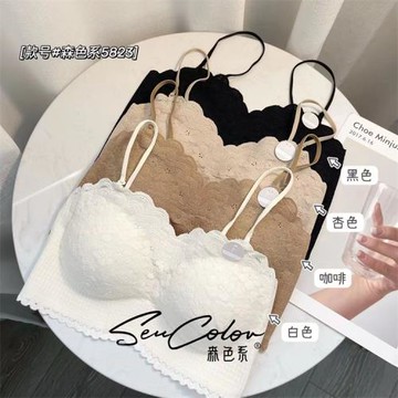 夏季美背抹胸5823蕾絲防走光無痕抹胸內搭性感裹胸內衣吊帶背心