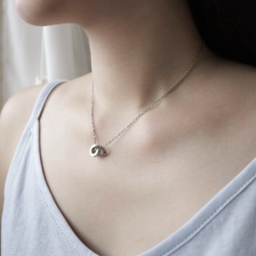 飾品現貨 不鏽鋼 抗敏感 不怕水羅馬字銀鑽項鍊🌙Moon_3061